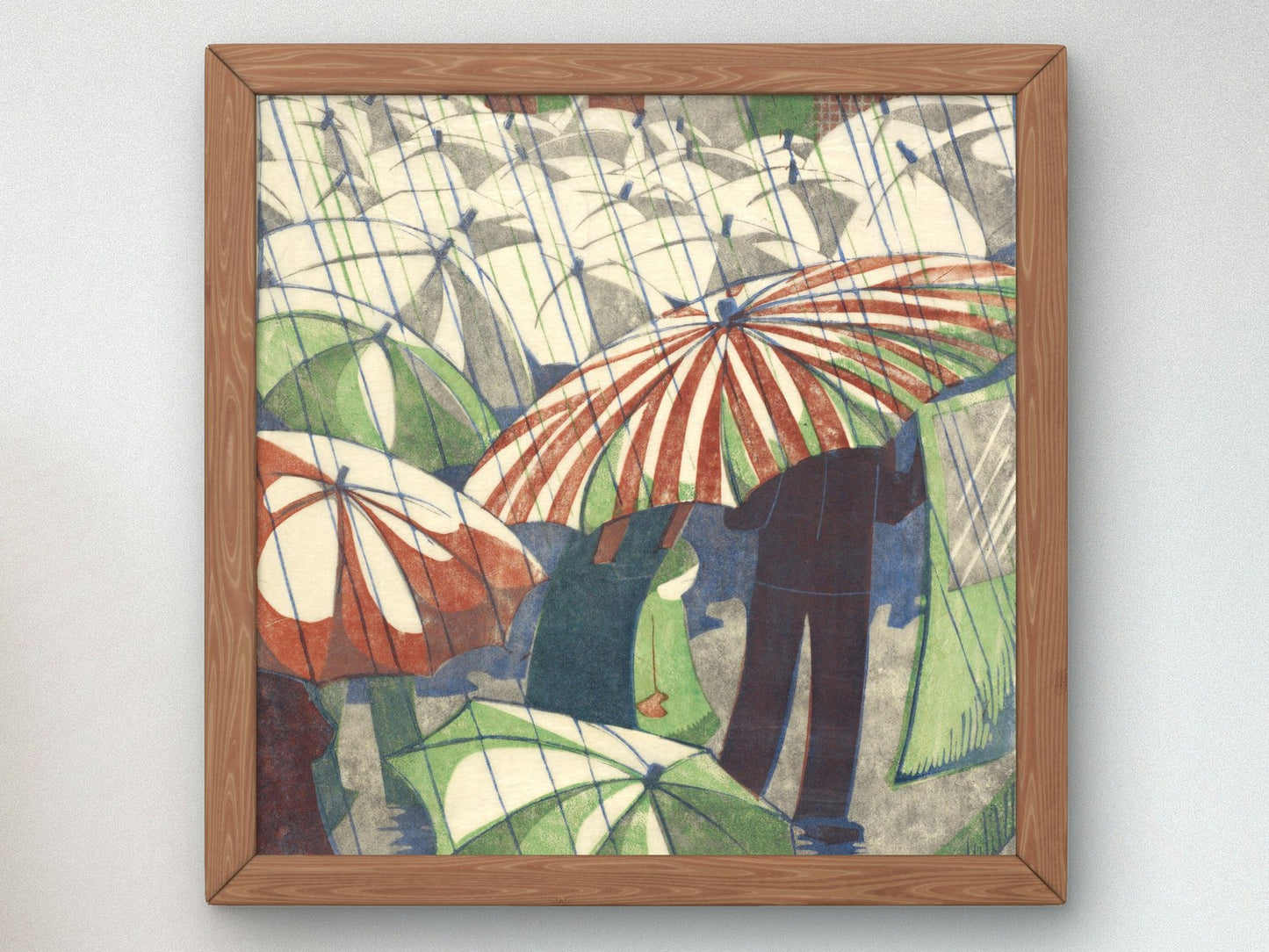 Wet Afternoon by Ethel Spowers 1930, Wall Art Print, Fine Art Reproduction, Museum Quality Decor, Poster