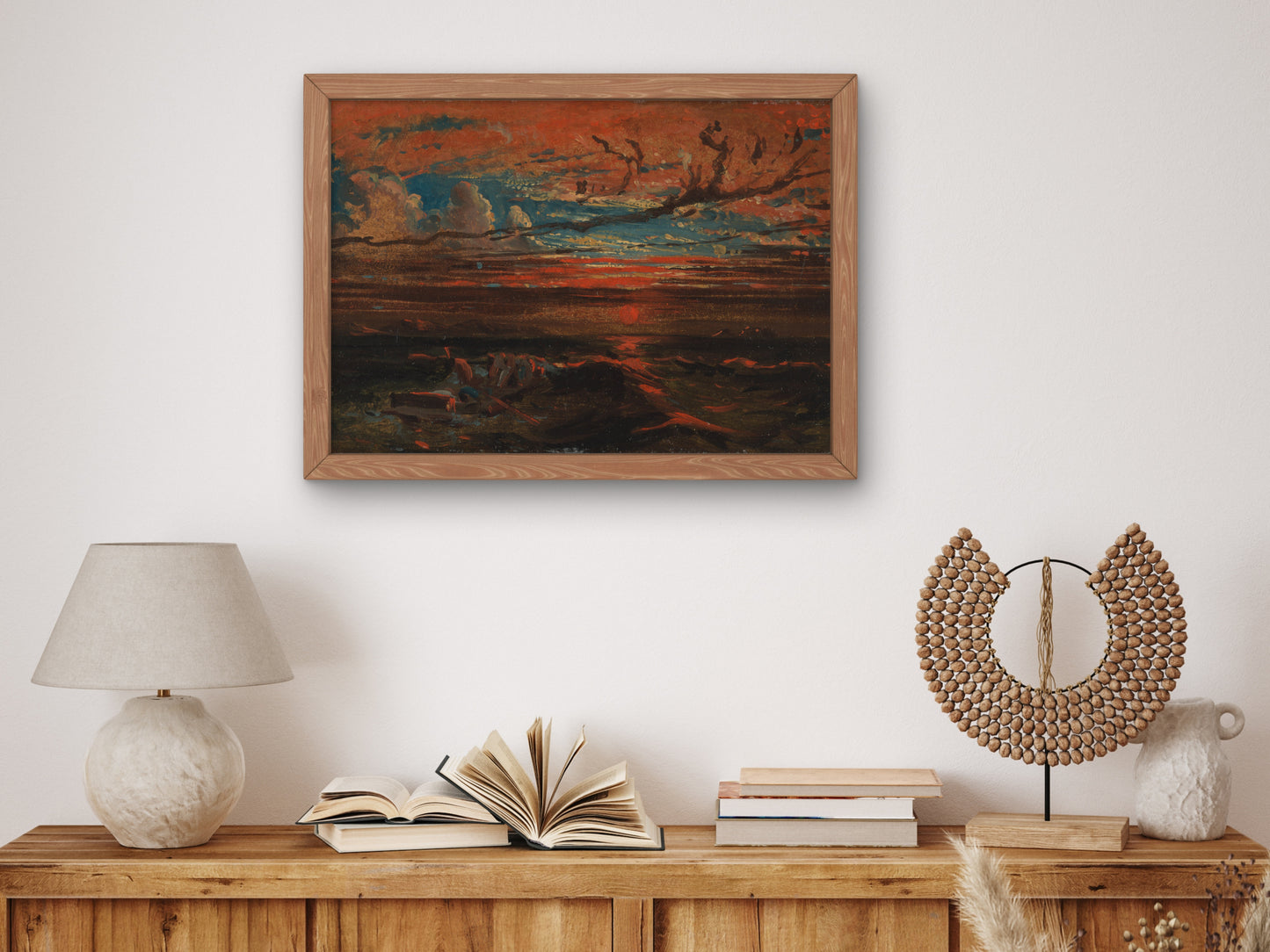 Sunset at Sea after a Storm by Francis Danby 1824, Wall Art Print, Fine Art Reproduction, Museum Quality Decor, Poster