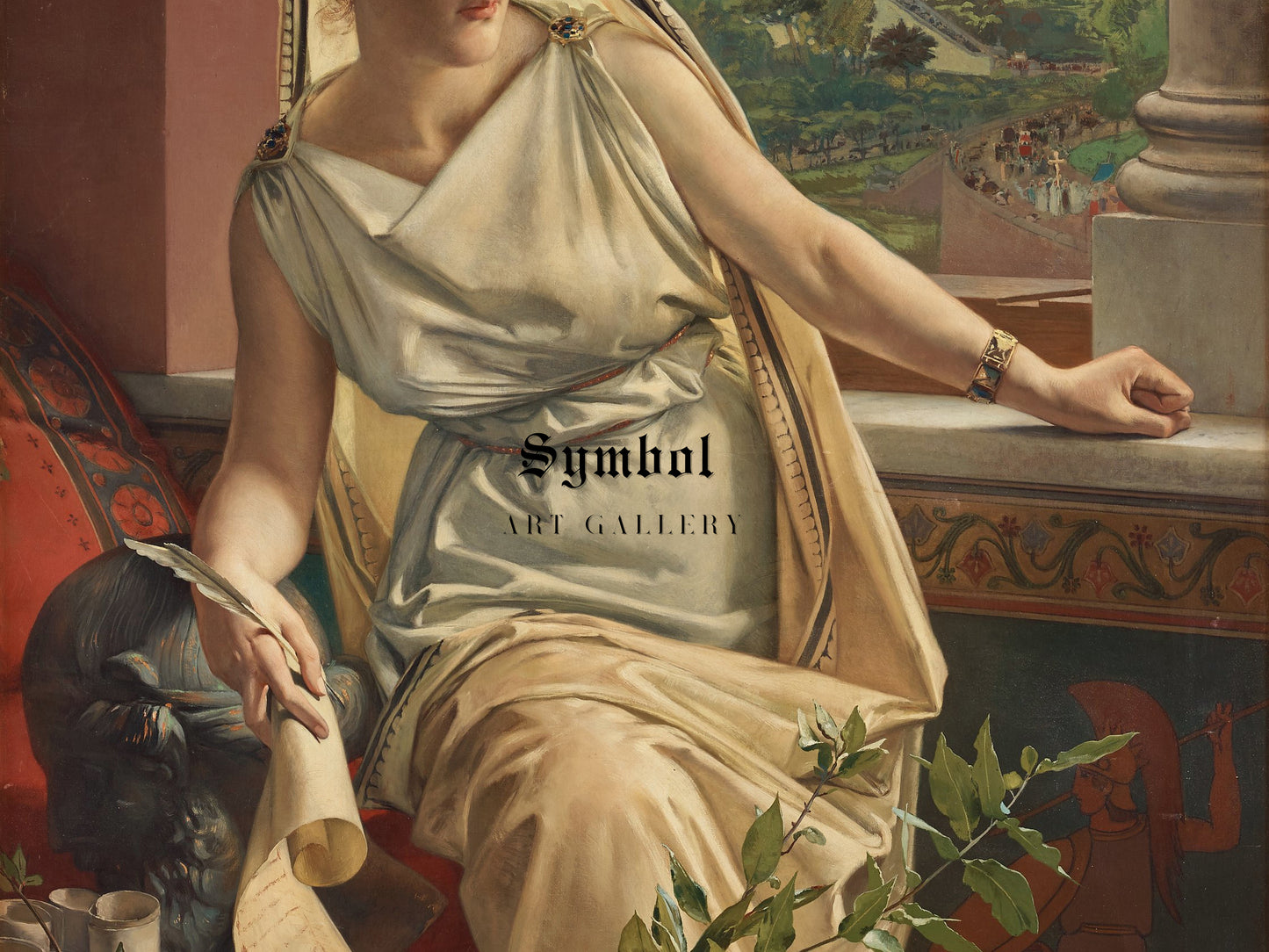 Hypatia by Julius Kronberg 1889, Wall Art Print, Fine Art Reproduction, Museum Quality Decor, Poster