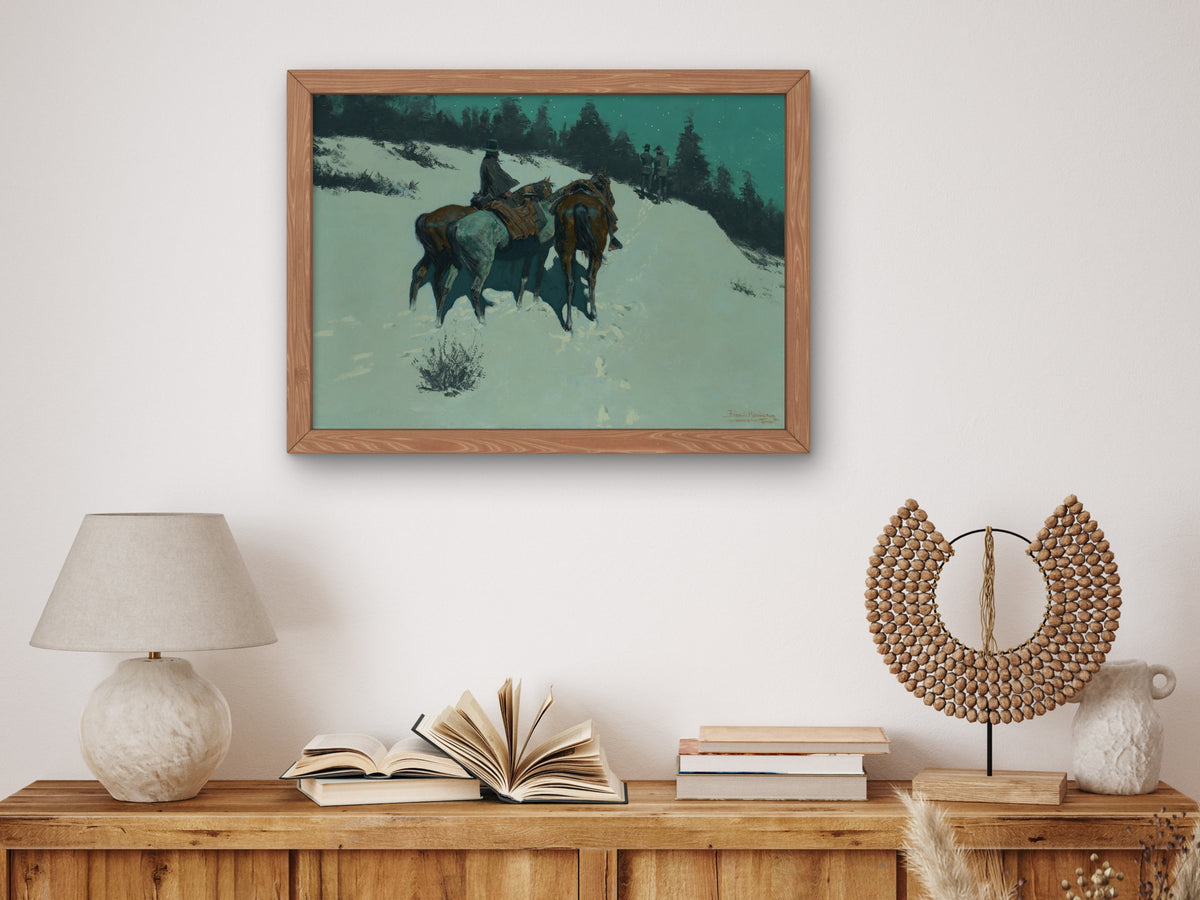 A Reconnaissance by Frederic Remington 1902, Wall Art Print, Fine Art Reproduction, Museum Quality Decor, Poster