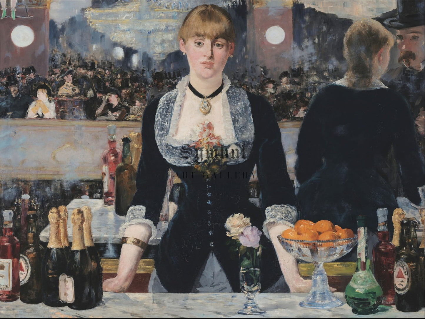 A Bar at the Folies Bergère by Édouard Manet 1882, Wall Art Print, Fine Art Reproduction, Museum Quality Decor, Poster