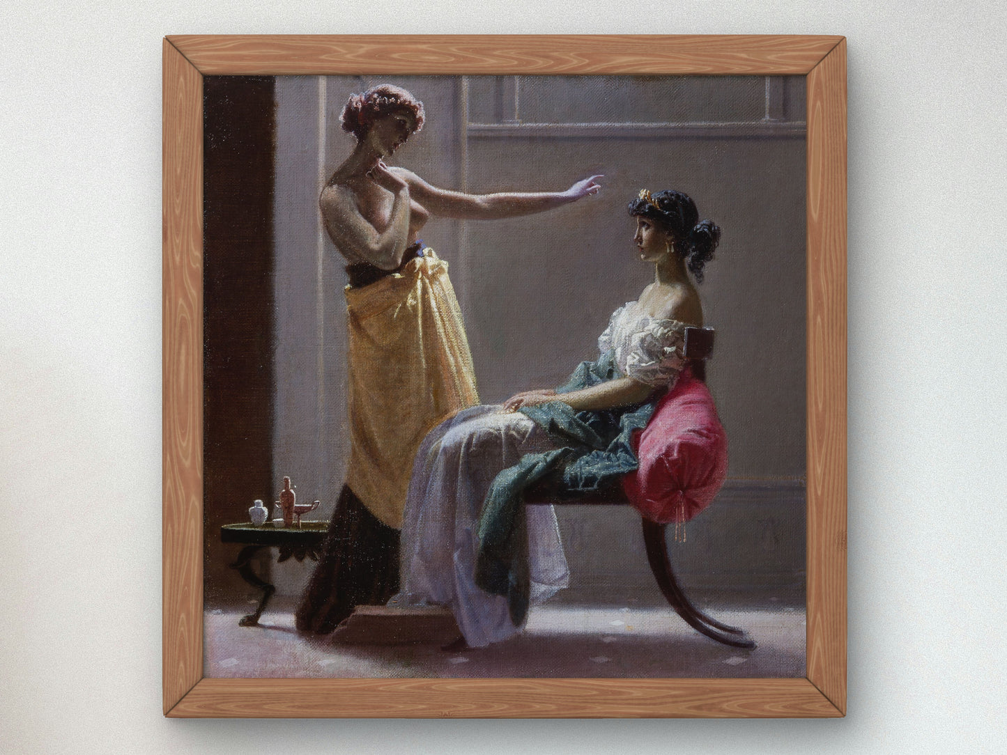 Ancient Toilet by Federico Faruffini, Wall Art Print, Fine Art Reproduction, Museum Quality Decor, Poster