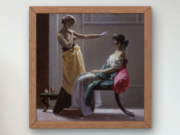 Ancient Toilet by Federico Faruffini, Wall Art Print, Fine Art Reproduction, Museum Quality Decor, Poster