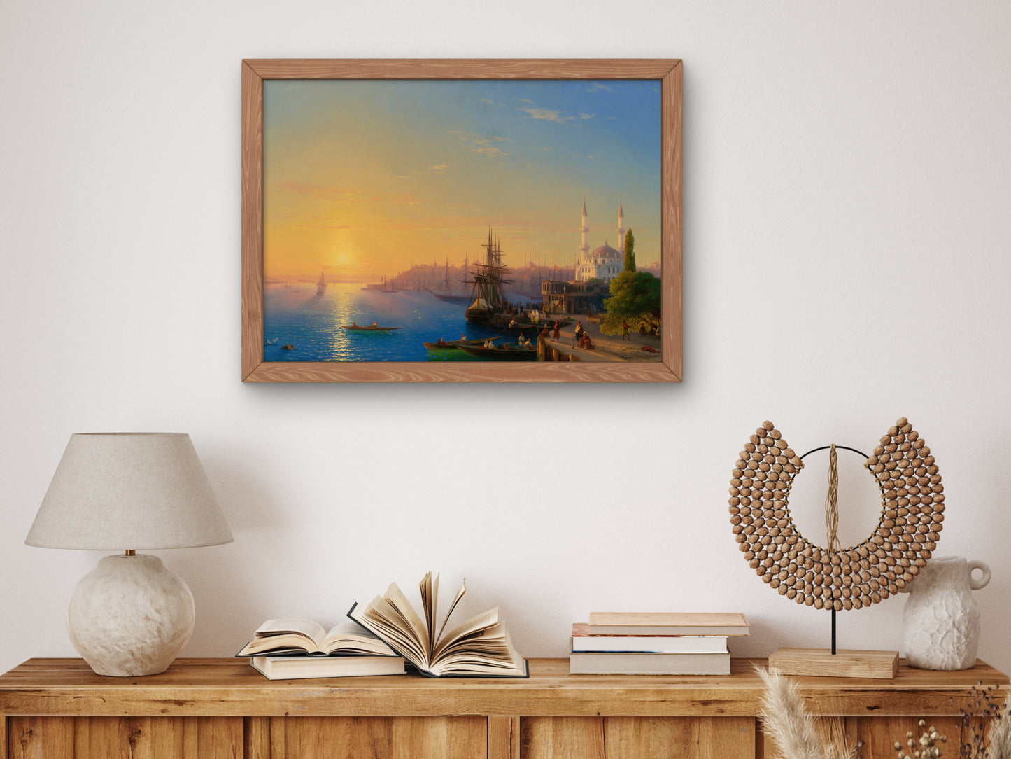 View of Constantinople and the Bosphorus by Ivan Konstantinovich Aivazovsky 1856, Wall Art Print, Fine Art Reproduction, Museum Quality