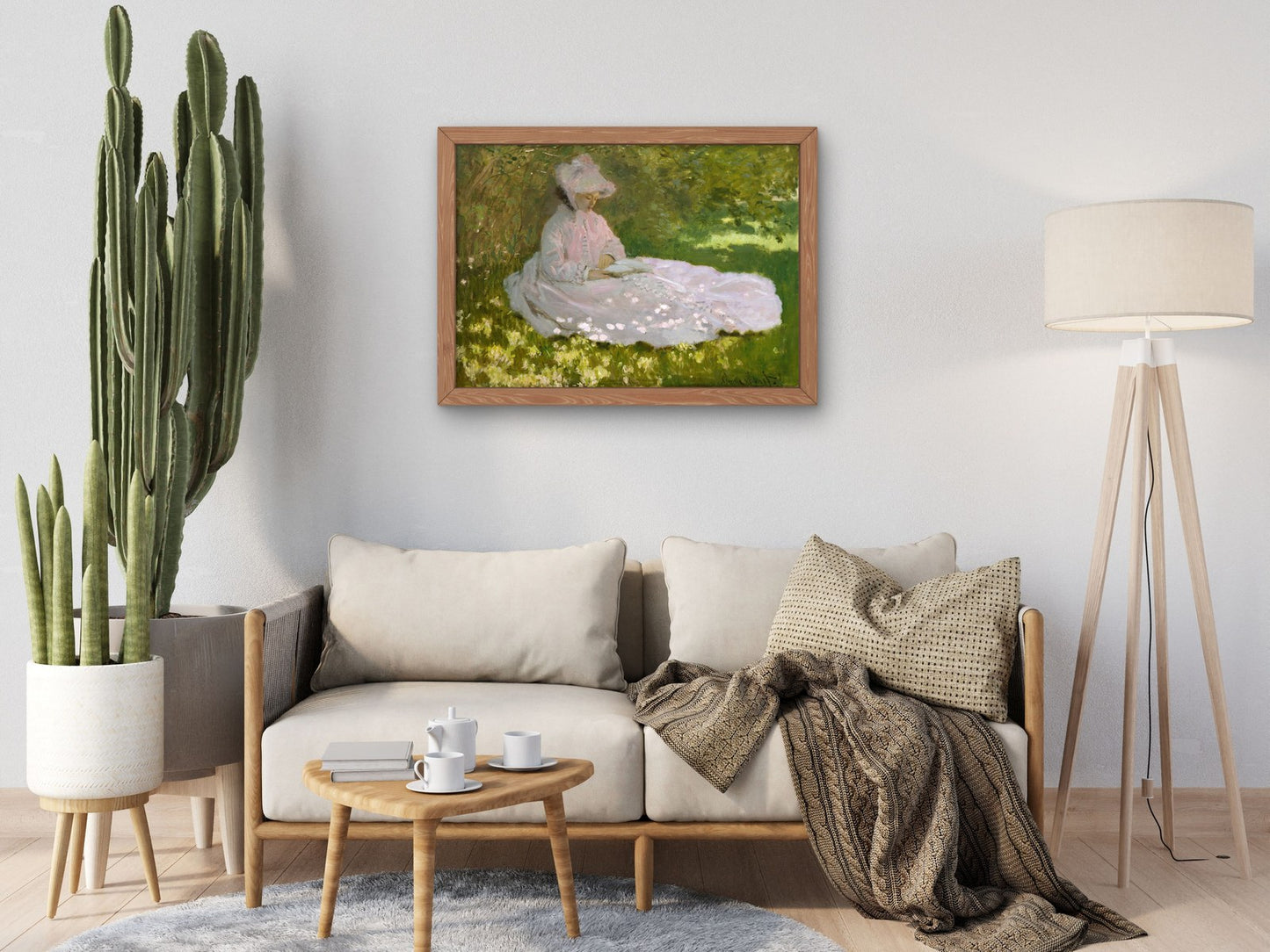 Springtime by Claude Monet 1872, Wall Art Print, Fine Art Reproduction, Museum Quality Decor, Poster
