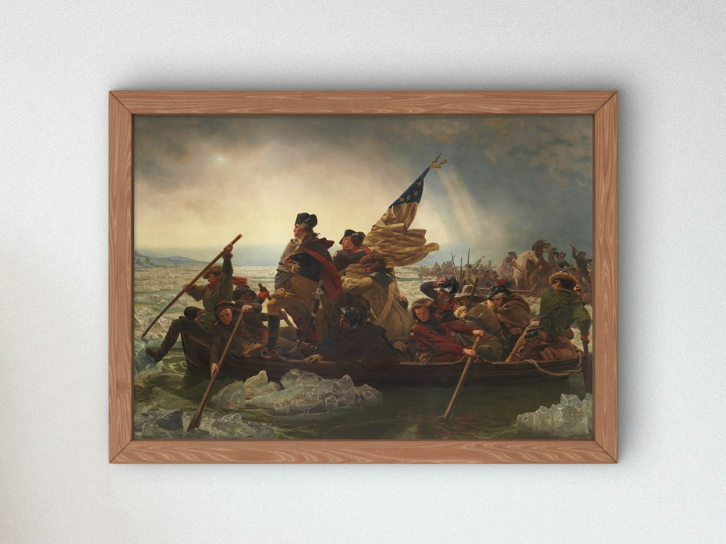 Washington Crossing the Delaware by Emanuel Leutze 1851, Wall Art Print, Fine Art Reproduction, Museum Quality Decor, Poster