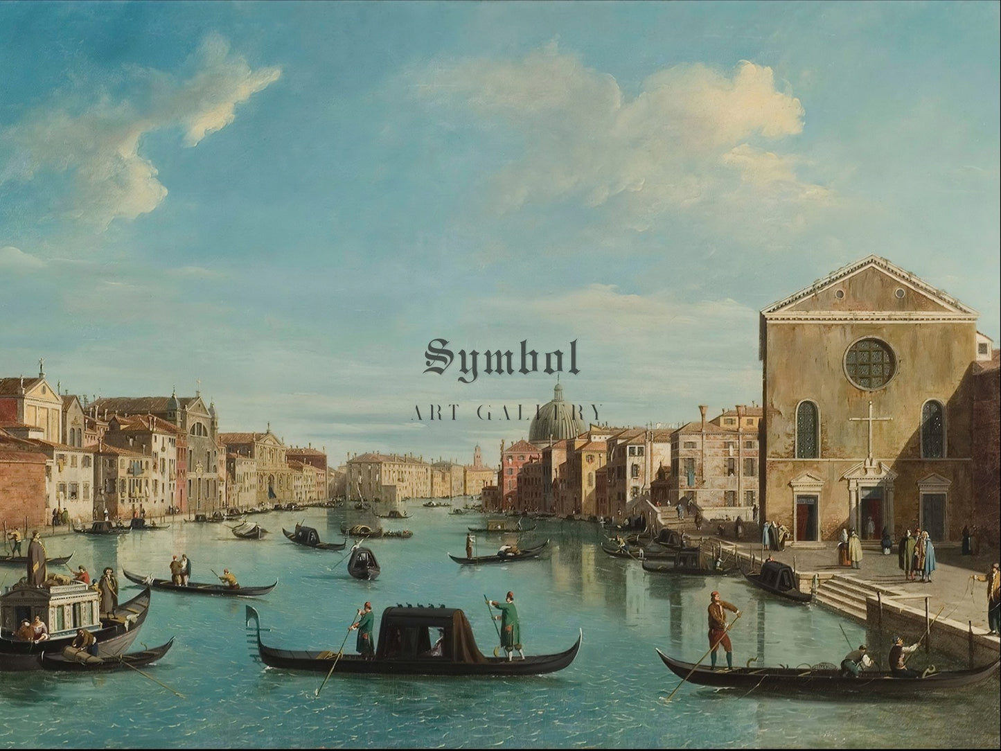 Grand Canal Venice by Canaletto 1735, Wall Art Print, Fine Art Reproduction, Museum Quality Decor, Poster