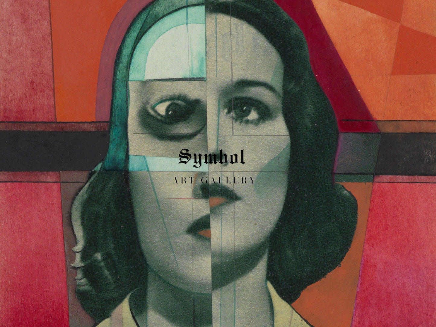 Untitled Collage II by Karl Wiener 1940, Wall Art Print, Fine Art Reproduction, Museum Quality Decor, Poster