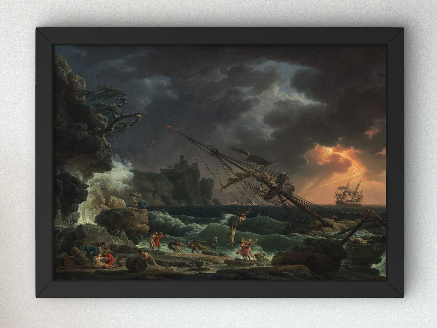 The Start of the Hunt by American 19th Century Artist, Wall Art Print, Fine Art Reproduction, Museum Quality Decor, Poster