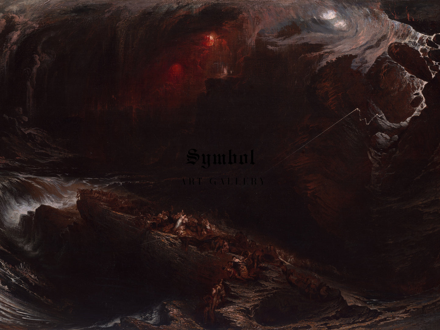 The Deluge by John Martin 1834, Wall Art Print, Fine Art Reproduction, Museum Quality Decor, Poster