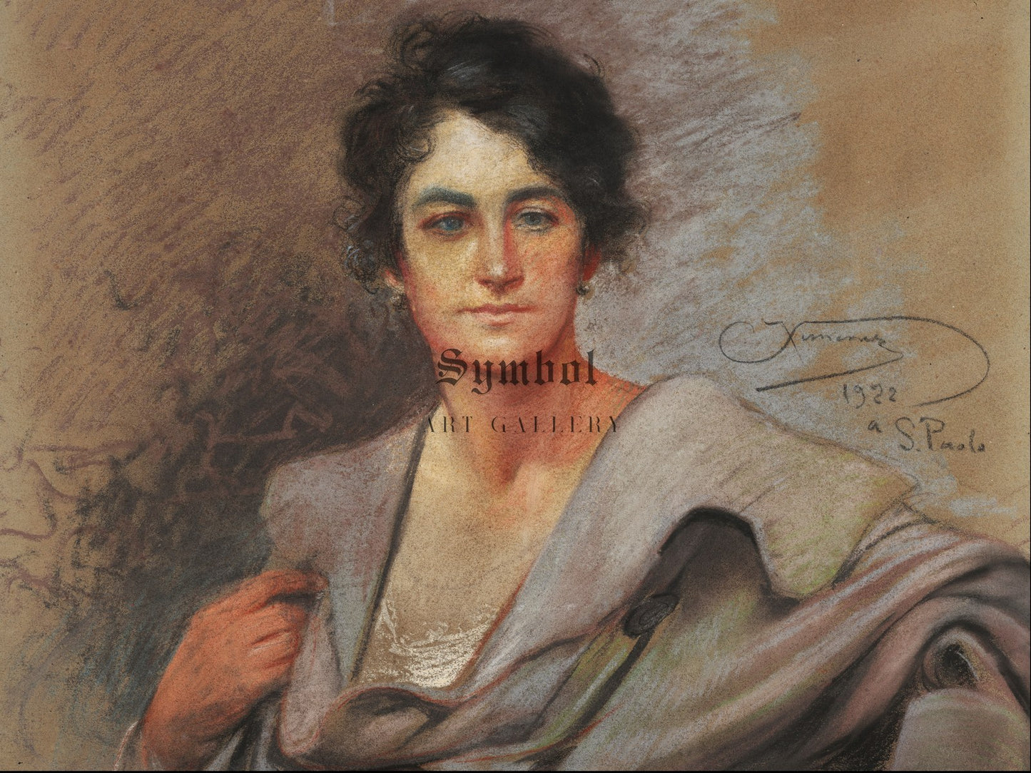 Portrait of Maria Fonzari by Ettore Ximenes 1922, Wall Art Print, Fine Art Reproduction, Museum Quality Decor, Poster