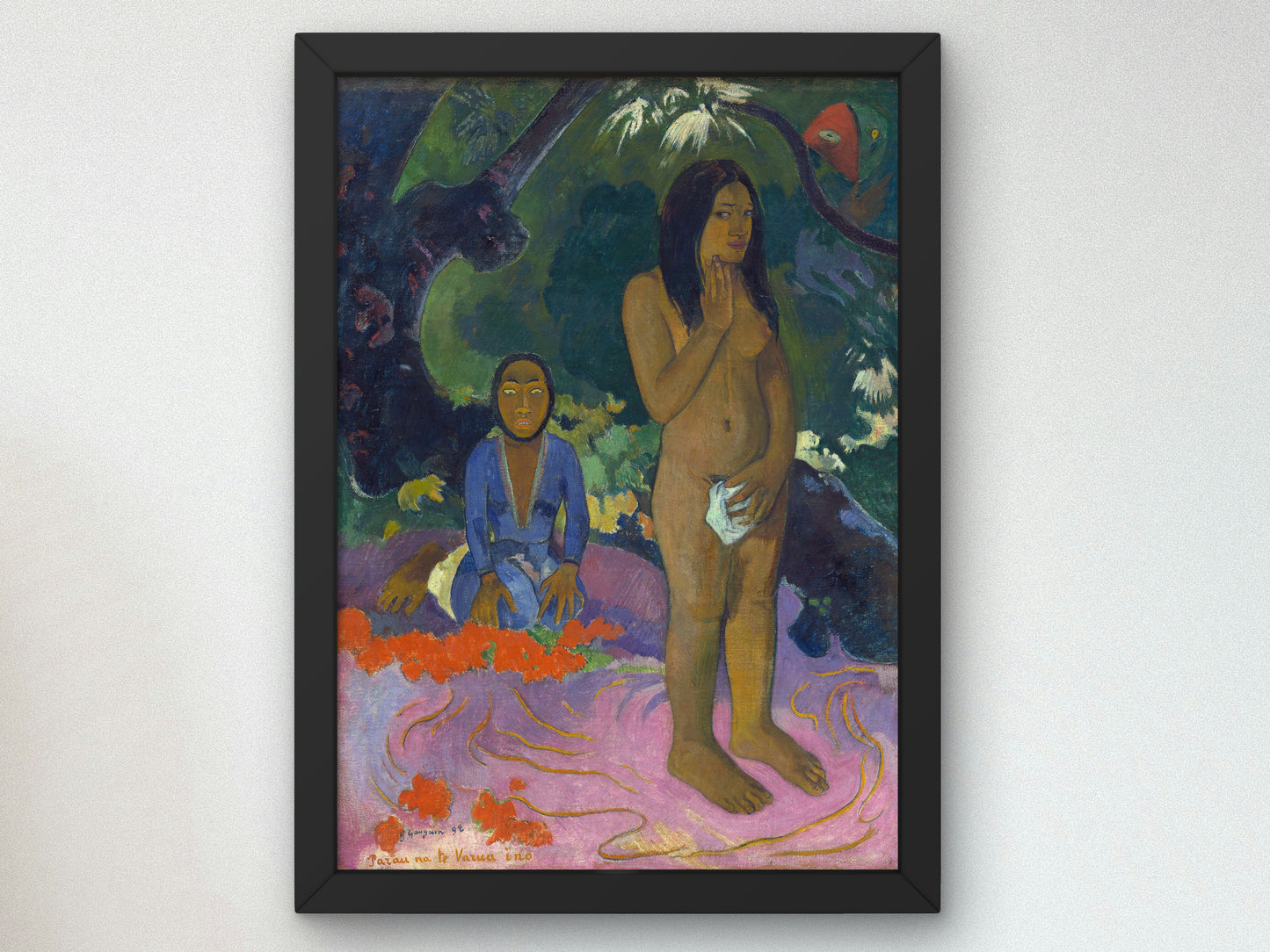 Words of the Devil by Paul Gauguin 1892, Wall Art Print, Fine Art Reproduction, Museum Quality Decor, Poster