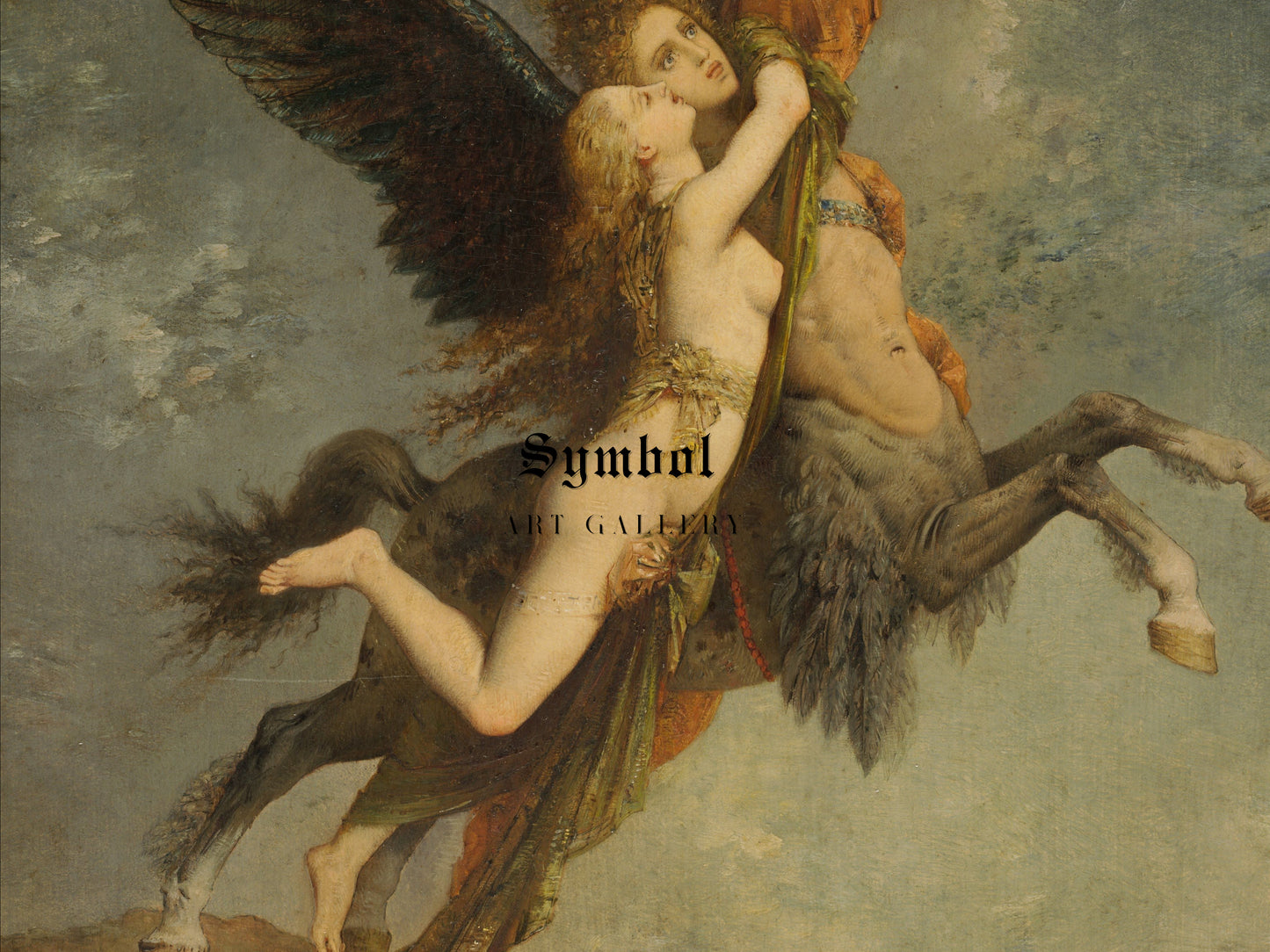 The Chimera by Gustave Moreau 1867, Wall Art Print, Fine Art Reproduction, Museum Quality Decor, Poster