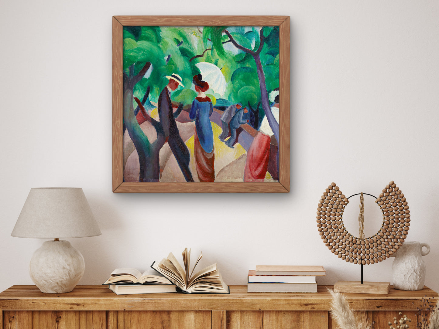 Promenade by August Macke 1913, Wall Art Print, Fine Art Reproduction, Museum Quality Decor, Poster
