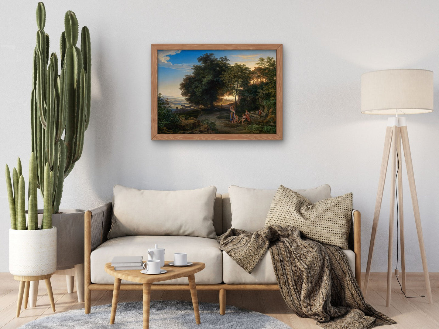 Landscape in the Latin Mountains by Ernst Fries 1825, Wall Art Print, Fine Art Reproduction, Museum Quality Decor, Poster