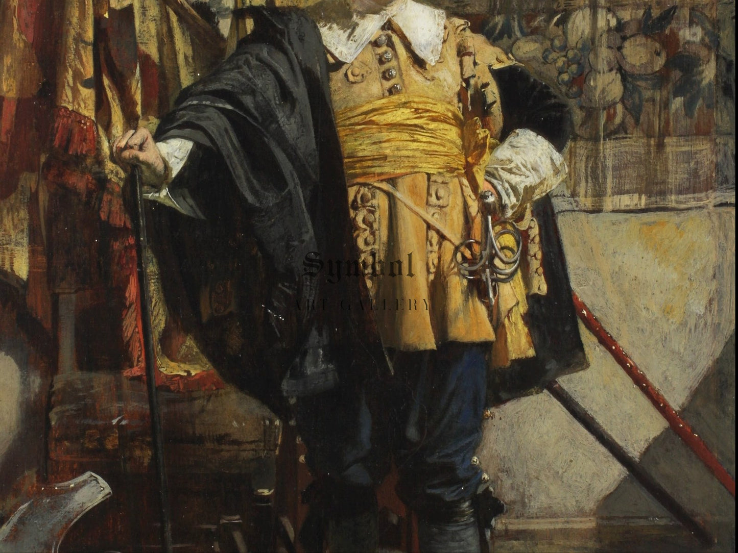Soldier by Eduard Charlemont 1875, Wall Art Print, Fine Art Reproduction, Museum Quality Decor, Poster