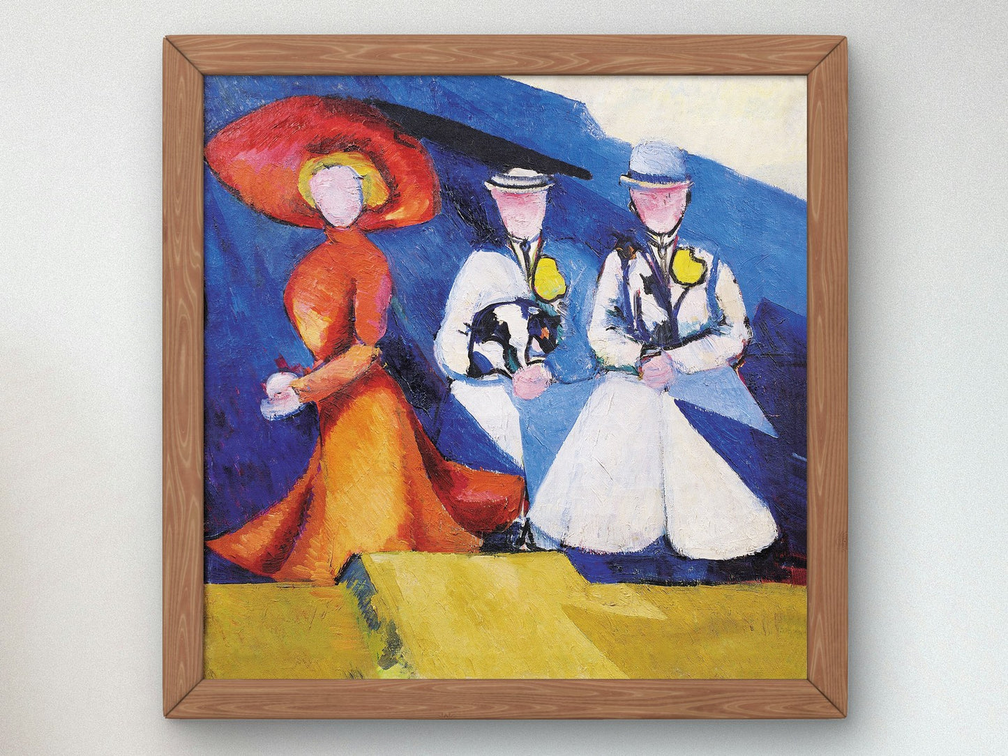 Three Female Figures by Alexandra Exter 1909, Wall Art Print, Fine Art Reproduction, Museum Quality Decor, Poster