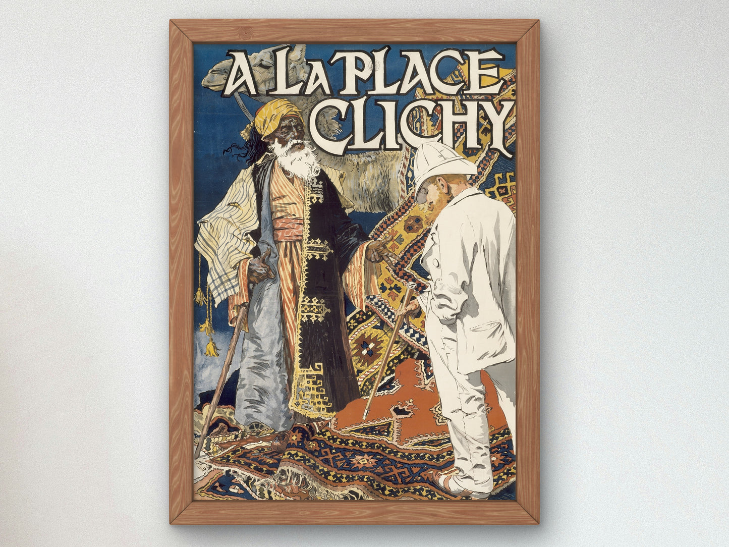 A la Place Clichy by Eugène Grasset 1891, Wall Art Print, Fine Art Reproduction, Museum Quality Decor, Poster