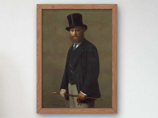 Portrait of Édouard Manet by Henri Fantin Latour 1867, Wall Art Print, Fine Art Reproduction, Museum Quality Decor, Poster