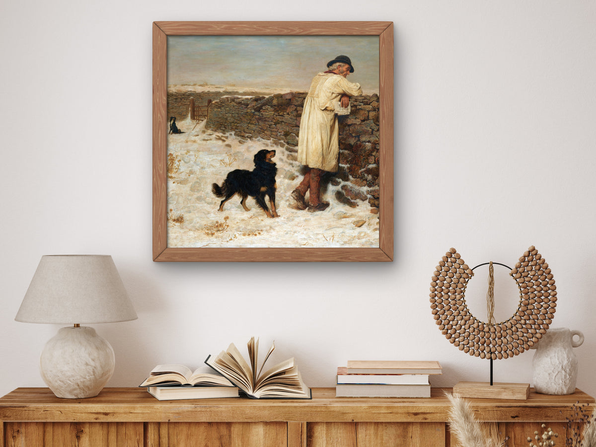 War Time by Briton Rivière 1874, Wall Art Print, Fine Art Reproduction, Museum Quality Decor, Poster