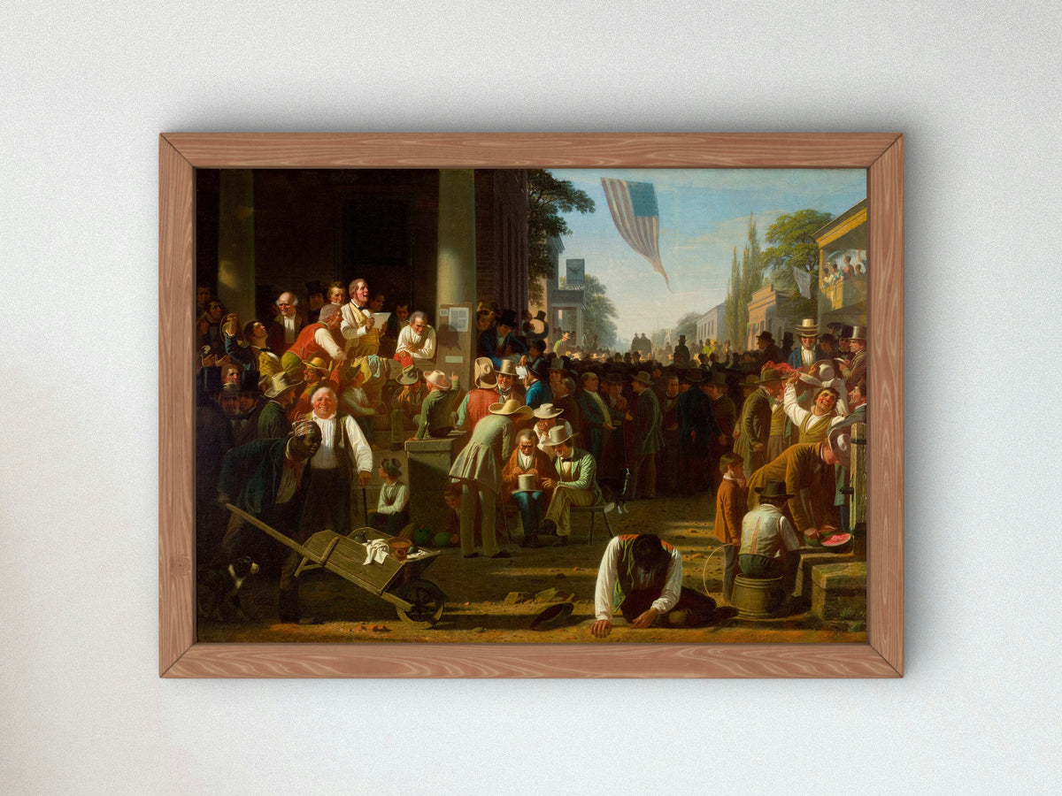 The Verdict of the People by George Caleb Bingham 1854, Wall Art Print, Fine Art Reproduction, Museum Quality Decor, Poster