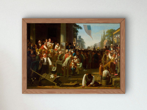 The Verdict of the People by George Caleb Bingham 1854, Wall Art Print, Fine Art Reproduction, Museum Quality Decor, Poster