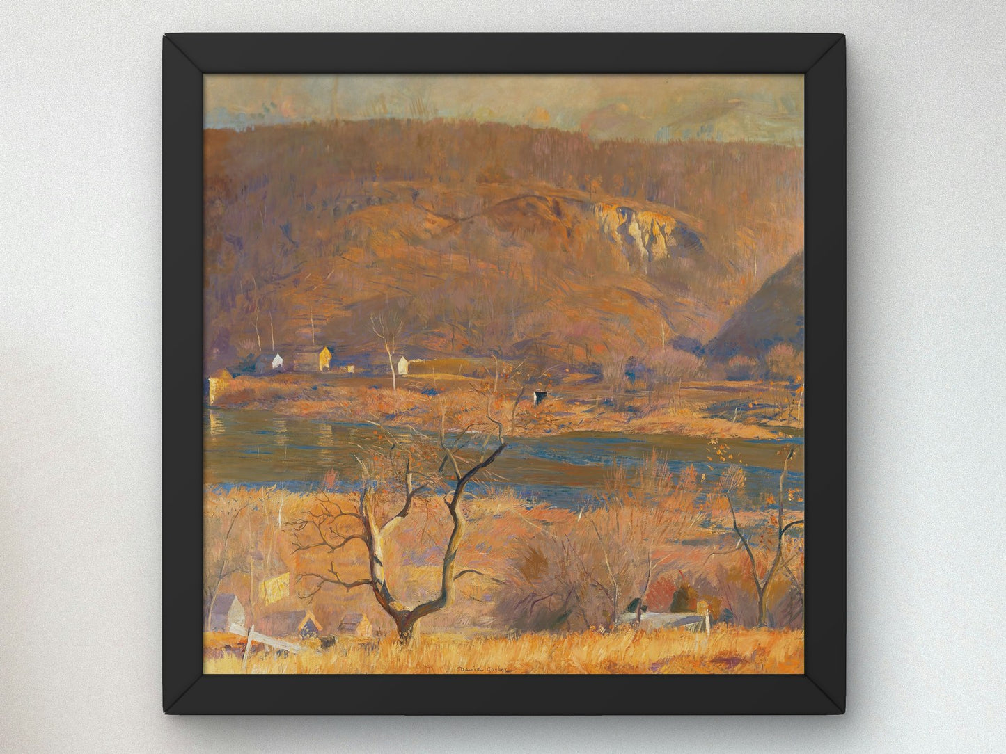 Over at Byram by Daniel Garber 1940, Wall Art Print, Fine Art Reproduction, Museum Quality Decor, Poster