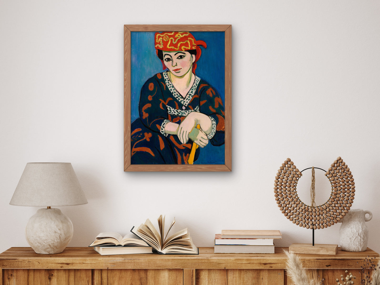 Red Madras Headdress by Henri Matisse 1907, Wall Art Print, Fine Art Reproduction, Museum Quality Decor, Poster