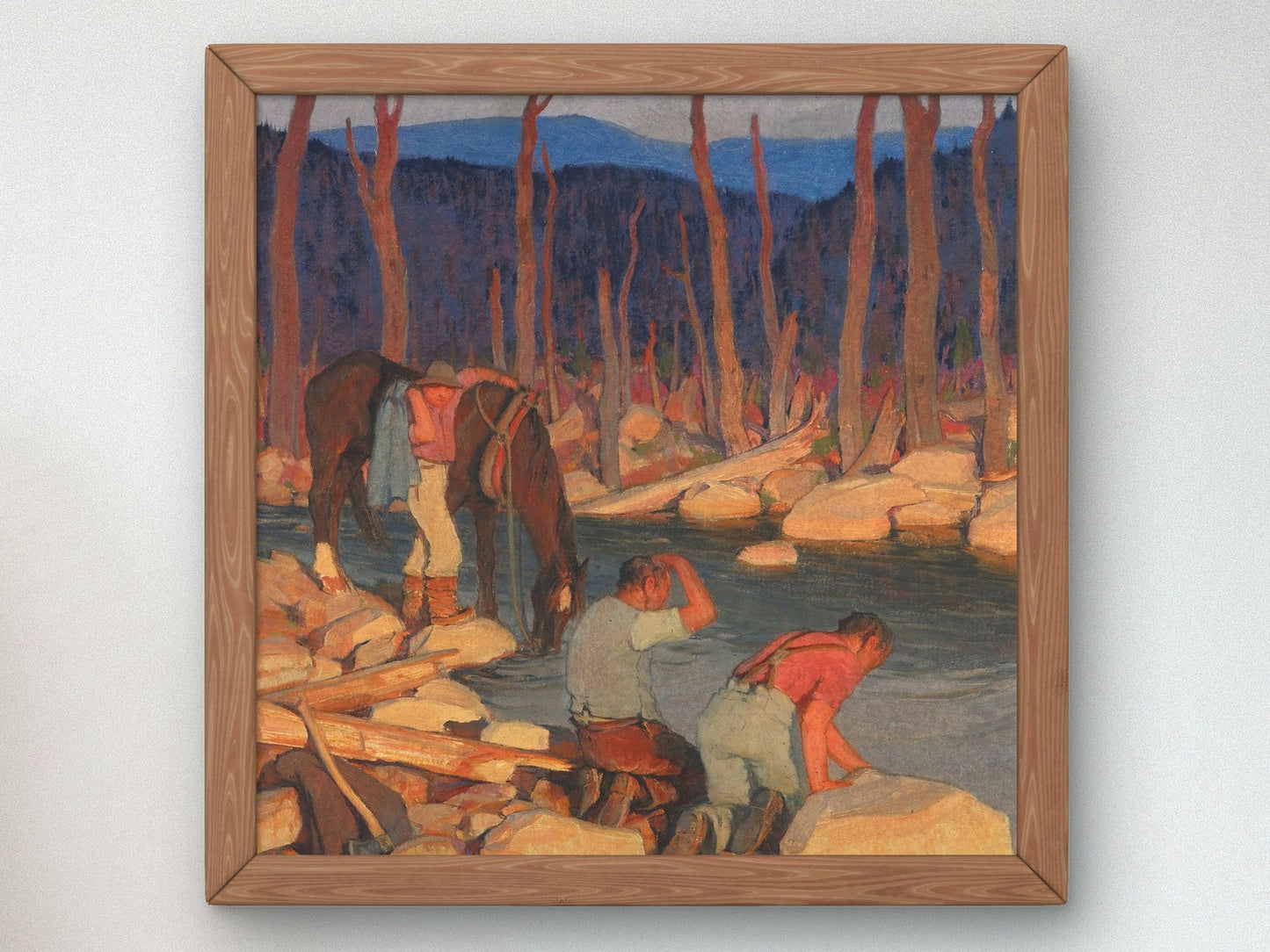 Day's End by Clarence Gagnon 1928, Wall Art Print, Fine Art Reproduction, Museum Quality Decor, Poster