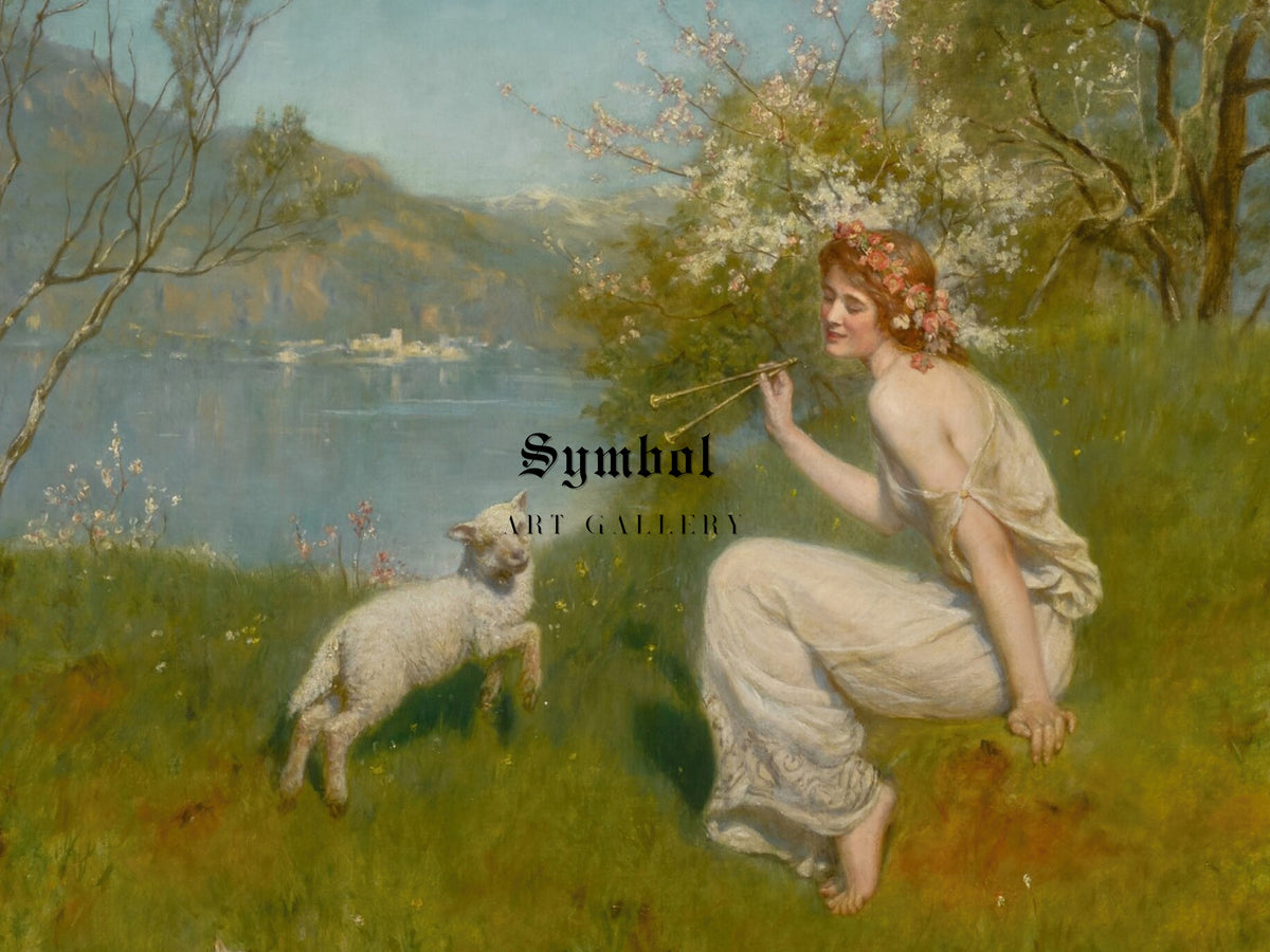 Woodland Nymph by John Collier, Wall Art Print, Fine Art Reproduction, Museum Quality Decor, Poster