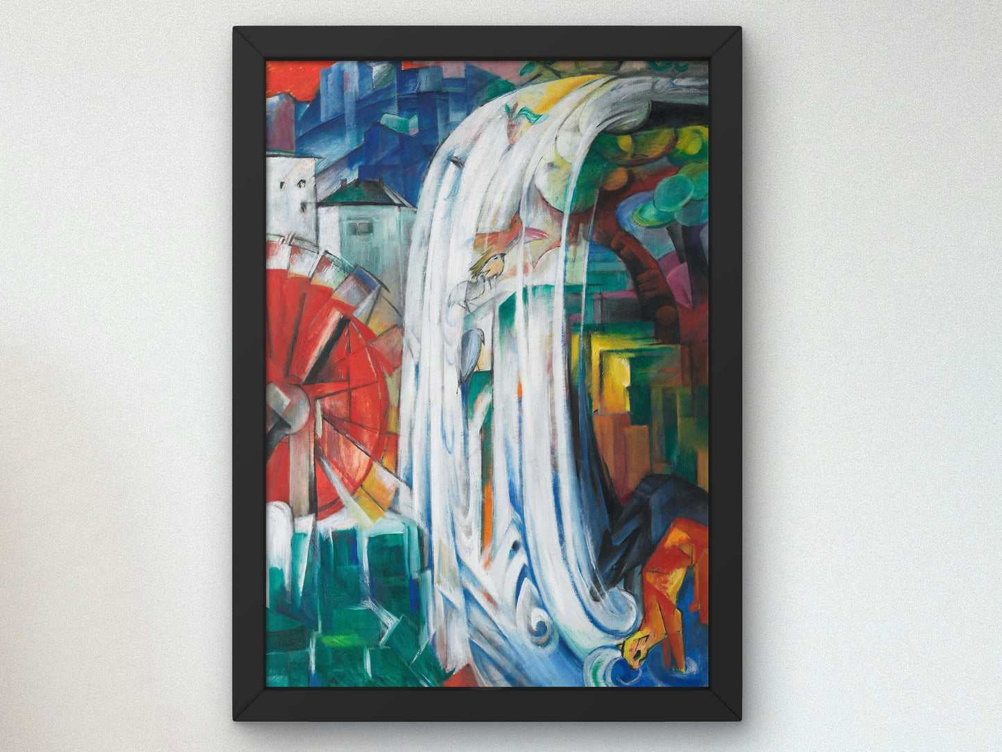 The Bewitched Mill by Franz Marc 1913, Wall Art Print, Fine Art Reproduction, Museum Quality Decor, Poster