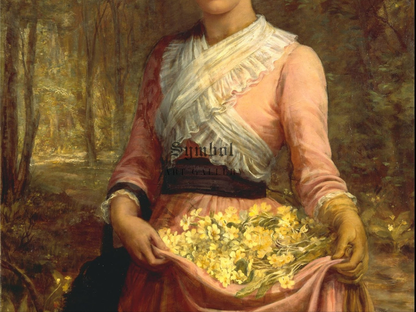 The Daughters of Our Empire England The Primrose by Edwin Long 1887, Wall Art Print, Fine Art Reproduction, Museum Quality Decor, Poster