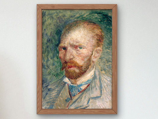 Self Portrait by Vincent van Gogh 1887, Wall Art Print, Fine Art Reproduction, Museum Quality Decor, Poster