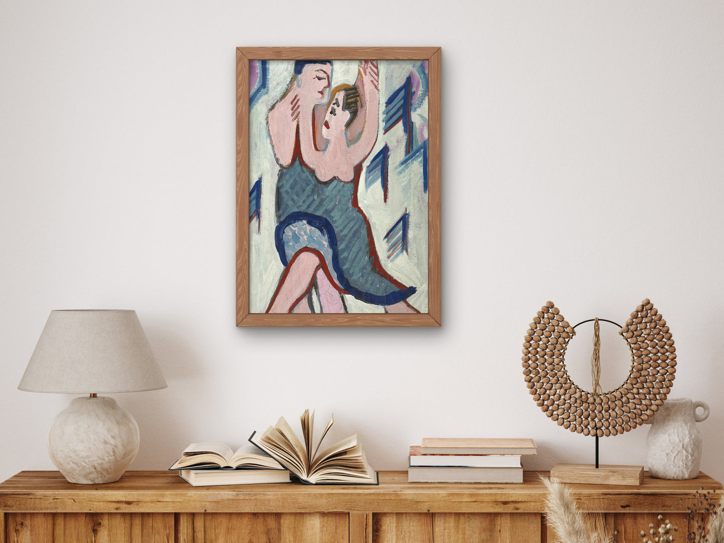 Dancing Couple in the Snow by Ernst Ludwig Kirchner 1928, Wall Art Print, Fine Art Reproduction, Museum Quality Decor, Poster