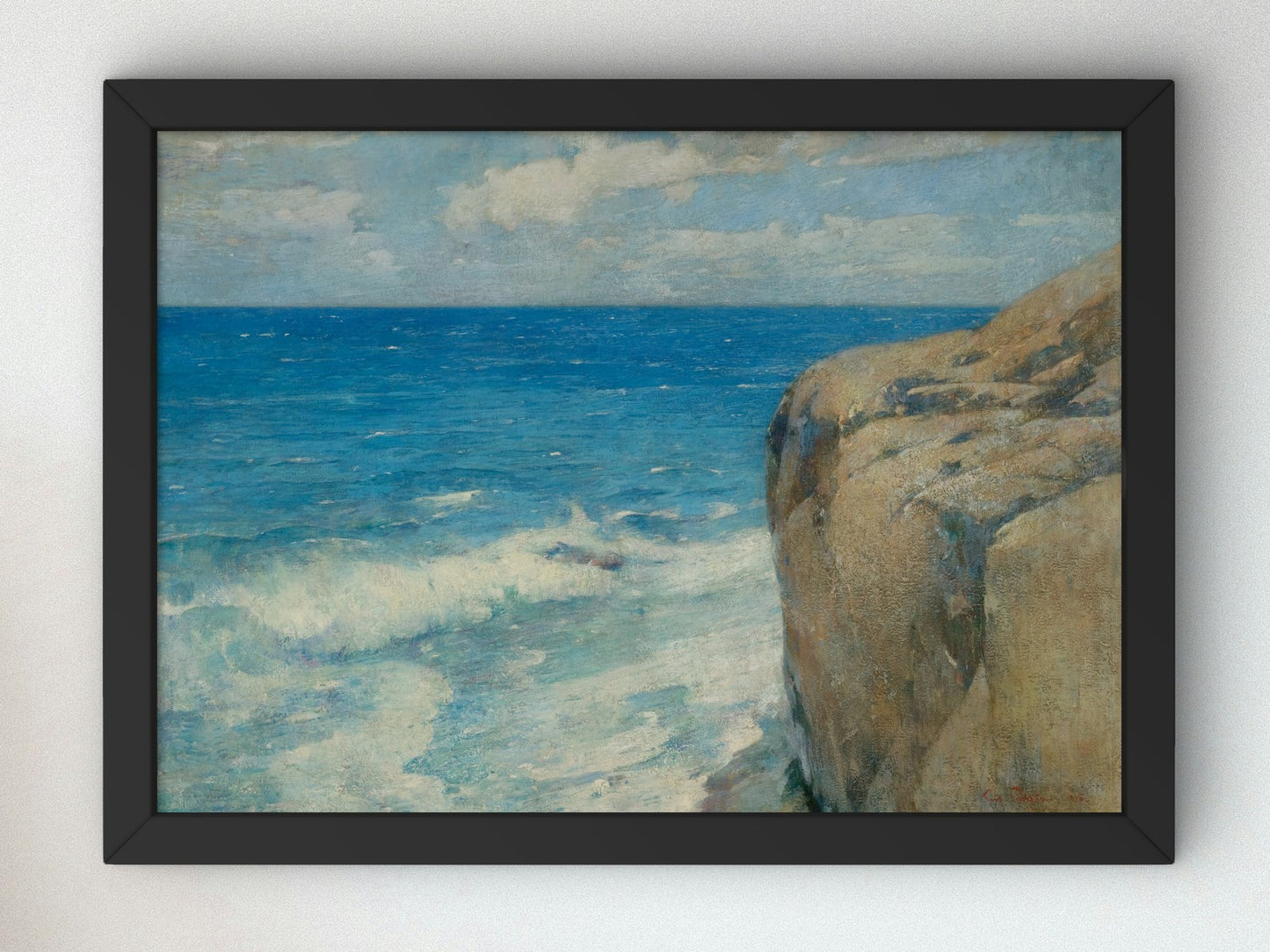 Entrance to the Harbor of St. Thomas by Emil Carlsen 1915, Wall Art Print, Fine Art Reproduction, Museum Quality Decor, Poster