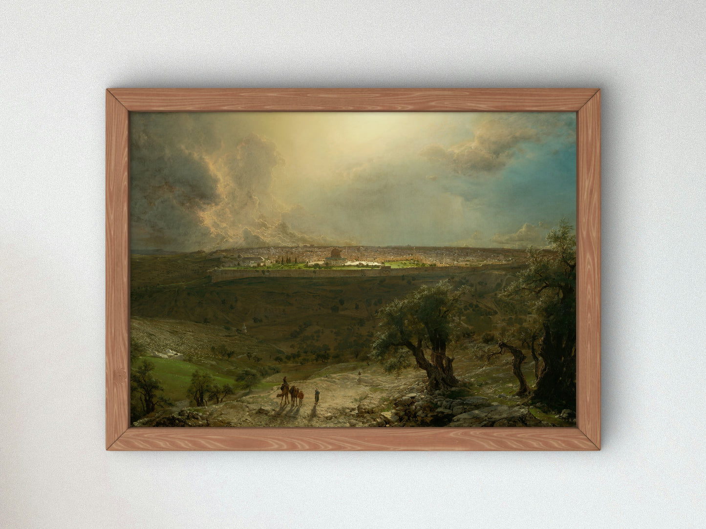 Jerusalem from the Mount of Olives by Frederic Edwin Church 1870, Wall Art Print, Fine Art Reproduction, Museum Quality Decor, Poster