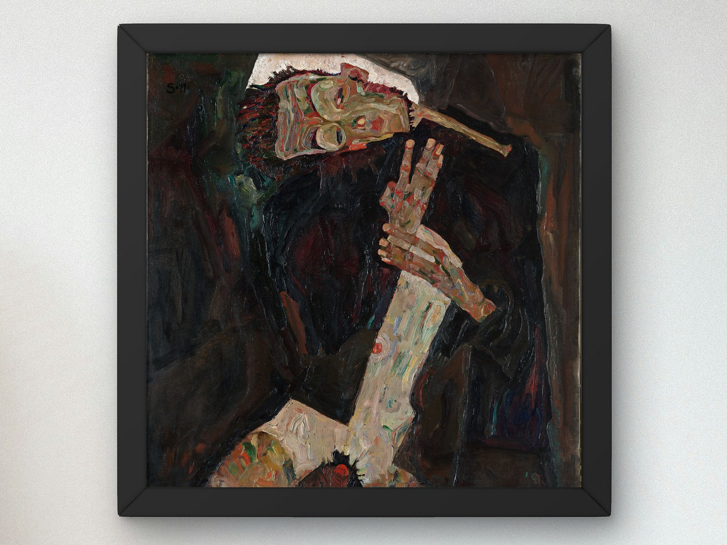 The Lyricist by Egon Schiele 1911, Wall Art Print, Fine Art Reproduction, Museum Quality Decor, Poster