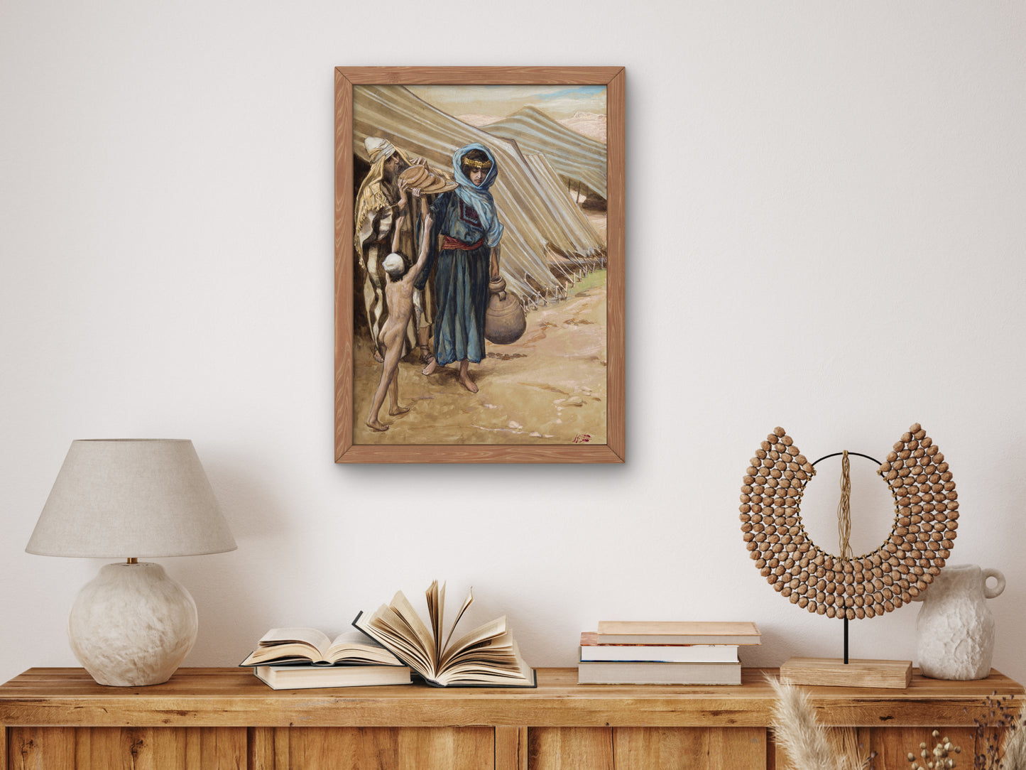 Hagar Departeth from Abraham by James Tissot 1896, Wall Art Print, Fine Art Reproduction, Museum Quality Decor, Poster