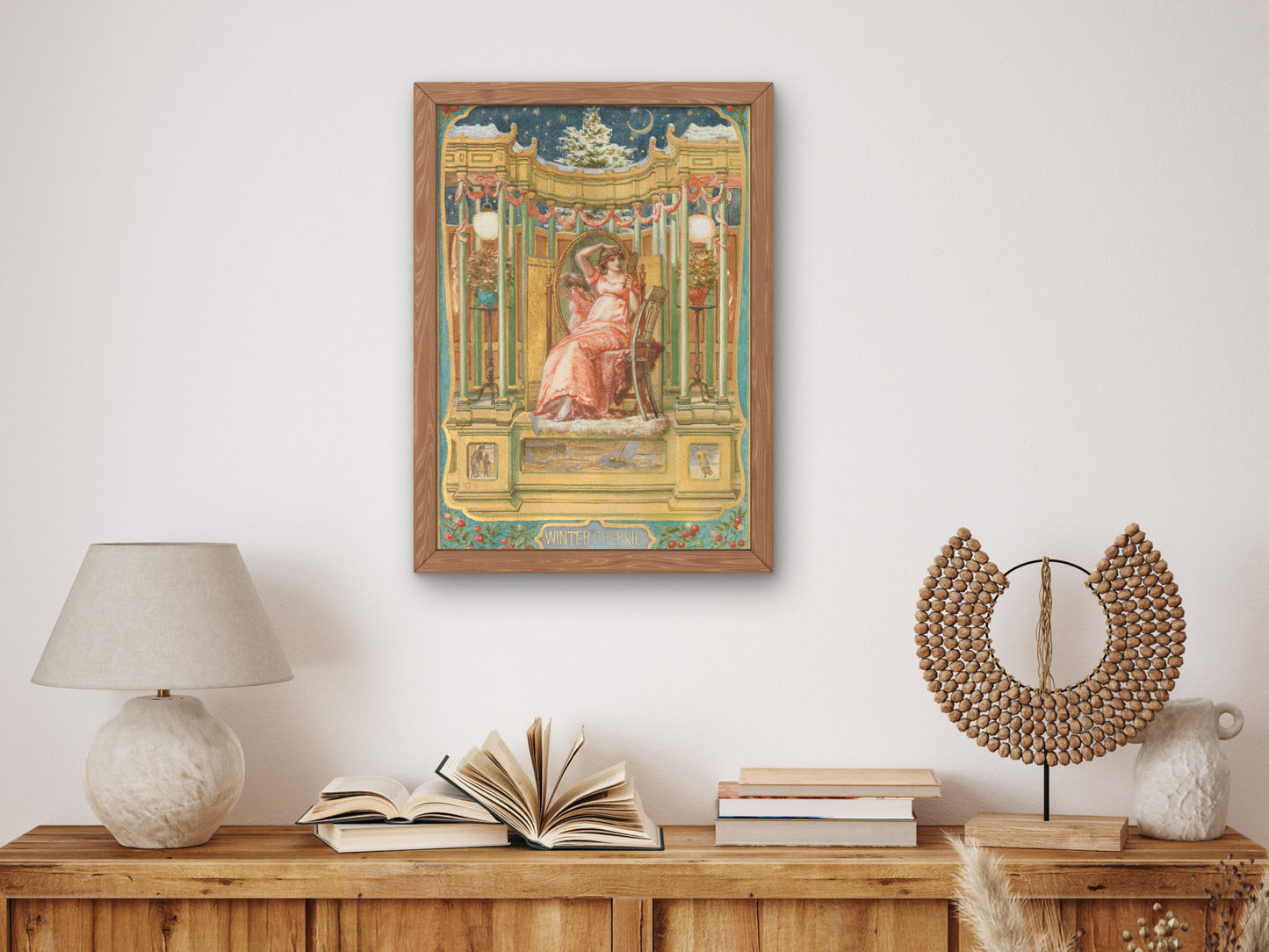 Winter Cherries by Edward John Poynter 1881, Wall Art Print, Fine Art Reproduction, Museum Quality Decor, Poster