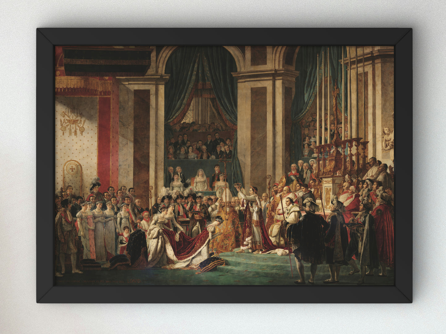 Le Sacré de Napoléon by Jacques Louis David 1805, Wall Art Print, Fine Art Reproduction, Museum Quality Decor, Poster
