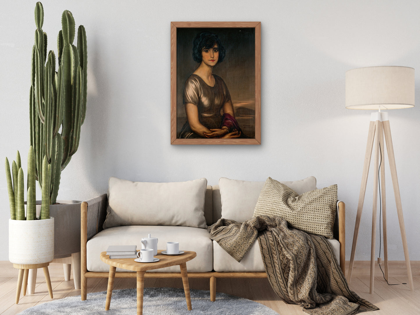 Portrait of a Young Lady by Julio Romero de Torres, Wall Art Print, Fine Art Reproduction, Museum Quality Decor, Poster