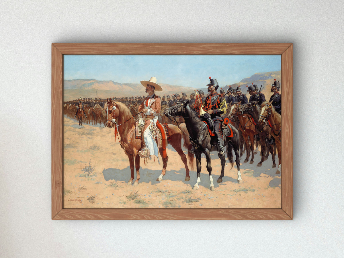 The Mexican Major by Frederic Remington 1889, Wall Art Print, Fine Art Reproduction, Museum Quality Decor, Poster