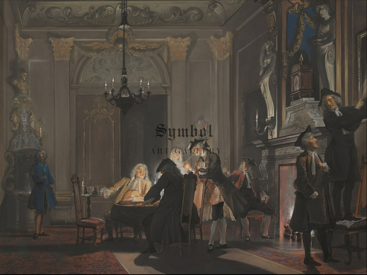 Erat Sermo inter Fratres by Cornelis Troost 1740, Wall Art Print, Fine Art Reproduction, Museum Quality Decor, Poster