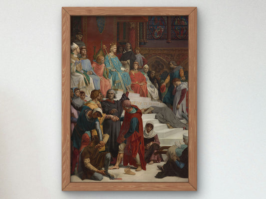 Saint Louis Dispensing Justice by Alexandre Cabanel 1874, Wall Art Print, Fine Art Reproduction, Museum Quality Decor, Poster