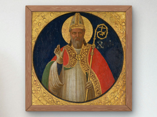 Saint Alexander by Fra Angelico 1425, Wall Art Print, Fine Art Reproduction, Museum Quality Decor, Poster