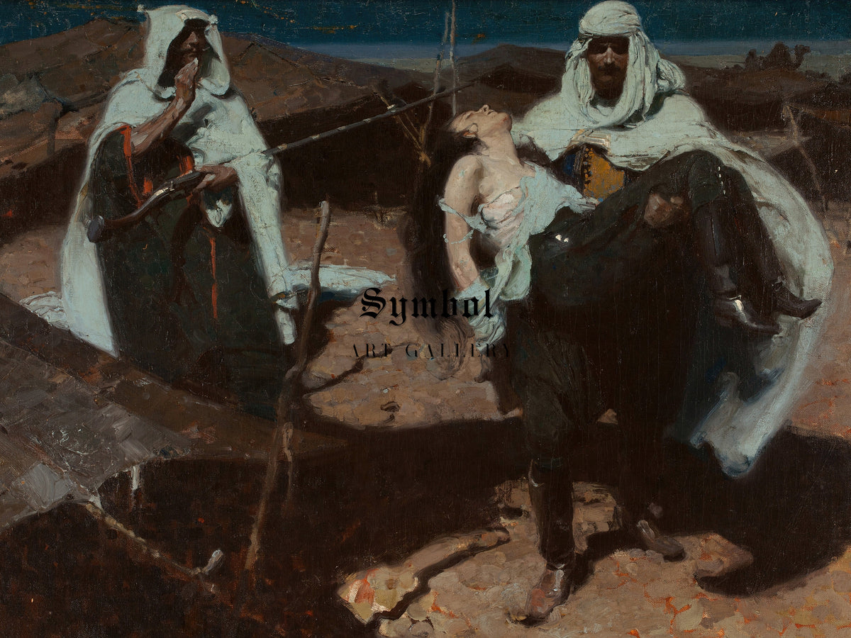 The Desert Healer by Dean Cornwell 1922, Wall Art Print, Fine Art Reproduction, Museum Quality Decor, Poster