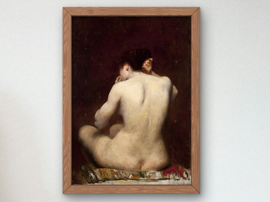 Dorso de mulher by Eliseu Visconti 1895, Wall Art Print, Fine Art Reproduction, Museum Quality Decor, Poster