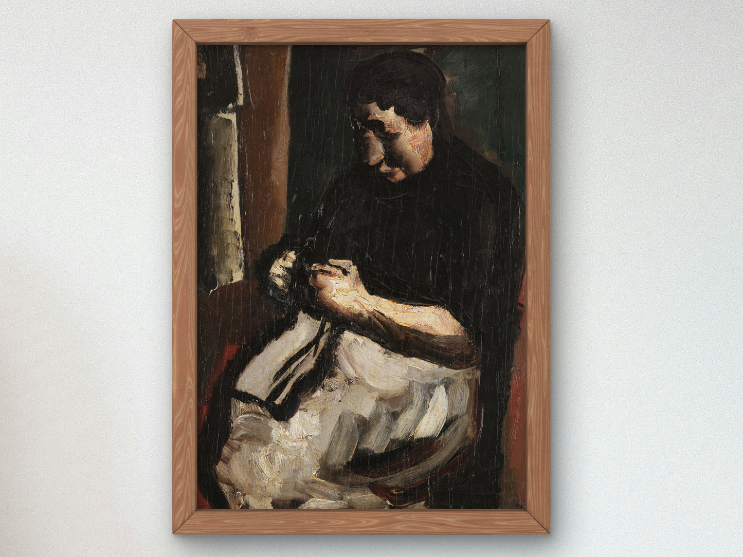 The Seamstress by Mario Sironi 1920, Wall Art Print, Fine Art Reproduction, Museum Quality Decor, Poster