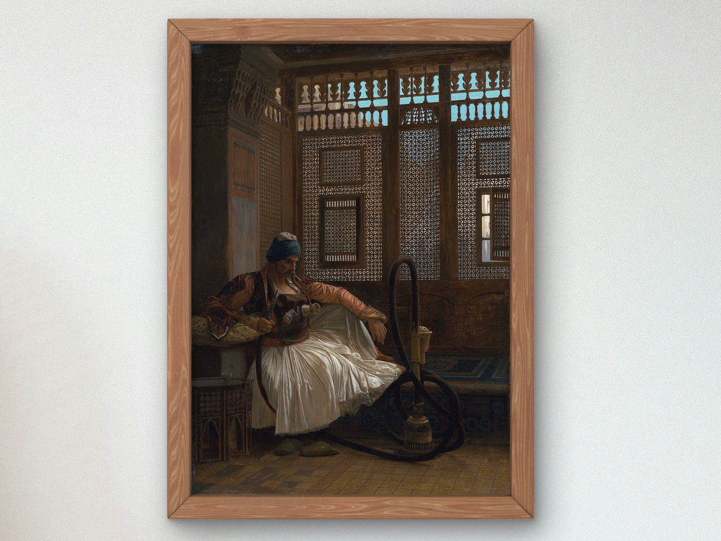 Arnaut Smoking by Jean Léon Gérôme, Wall Art Print, Fine Art Reproduction, Museum Quality Decor, Poster