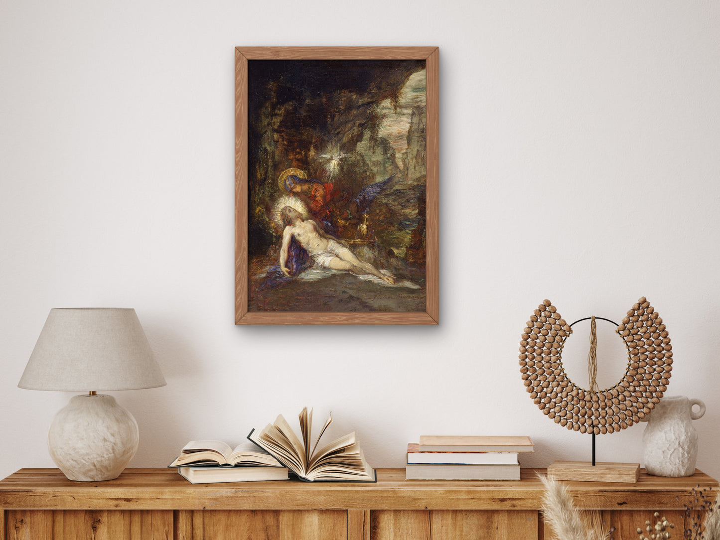 Pietà by Gustave Moreau 1876, Wall Art Print, Fine Art Reproduction, Museum Quality Decor, Poster